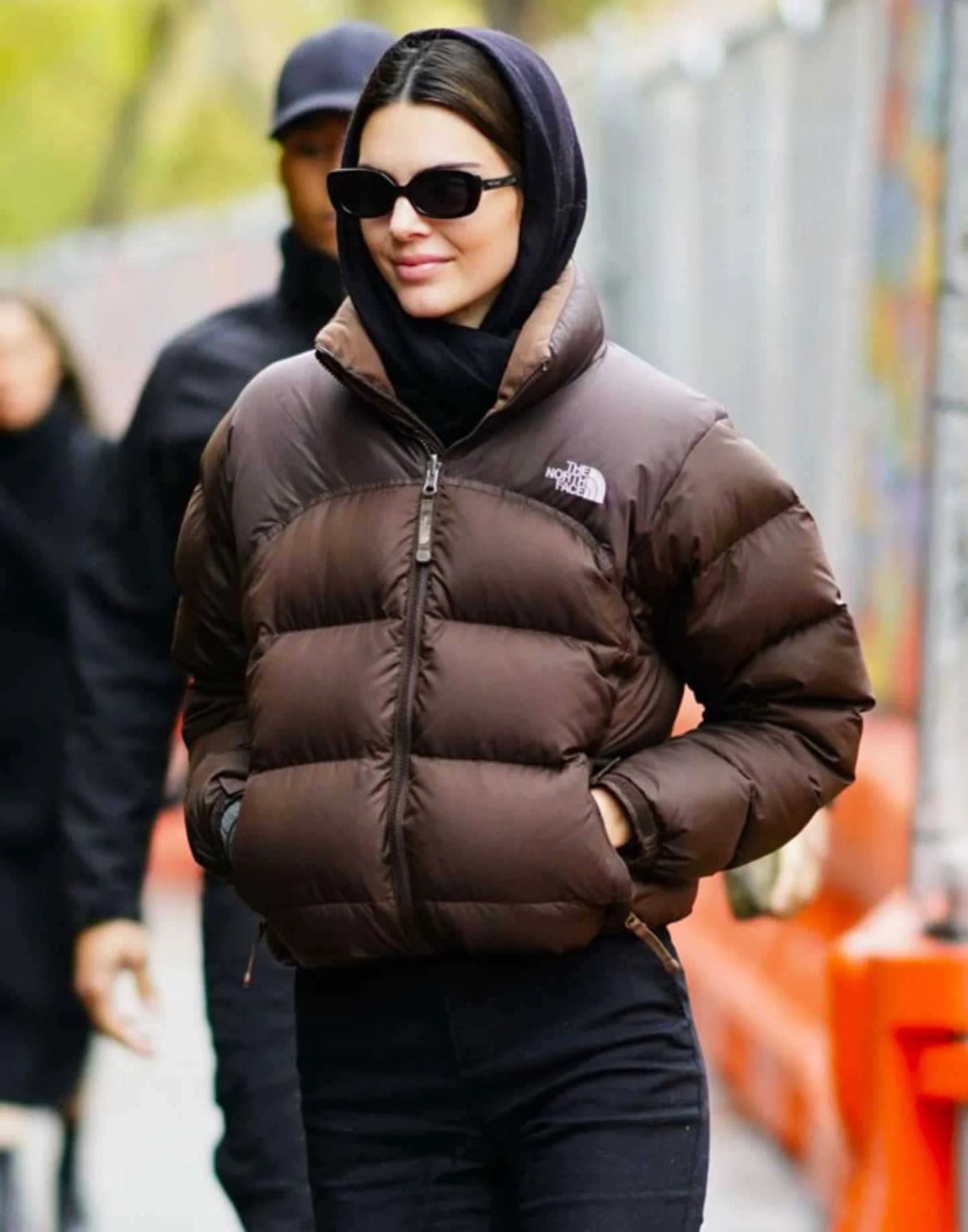 Kendall Jenner North Face Brown Jacket