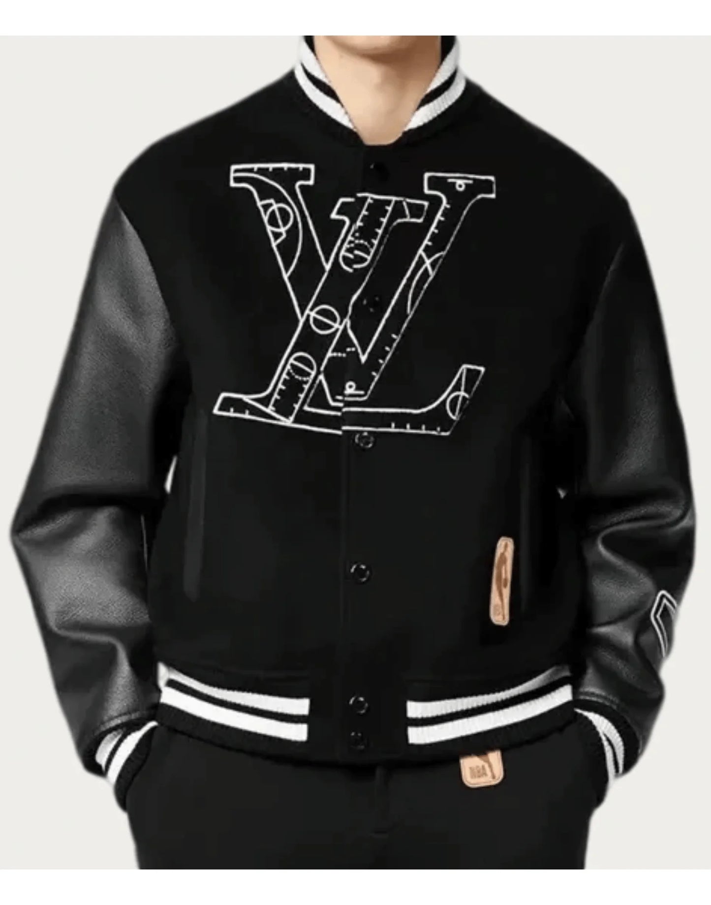 Black NBA Louis Vuitton Jacket