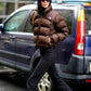 Kendall Jenner North Face Brown Jacket