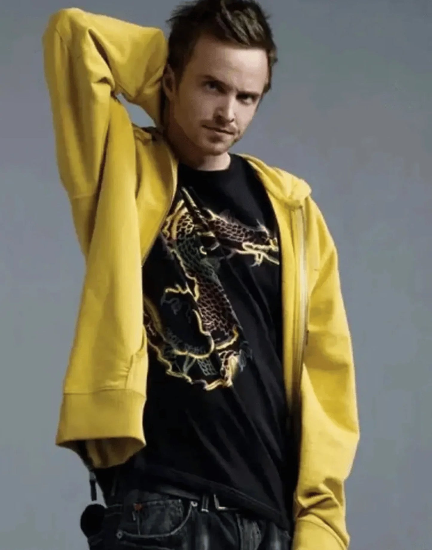 Aaron Paul Breaking Bad Yellow Hoodie