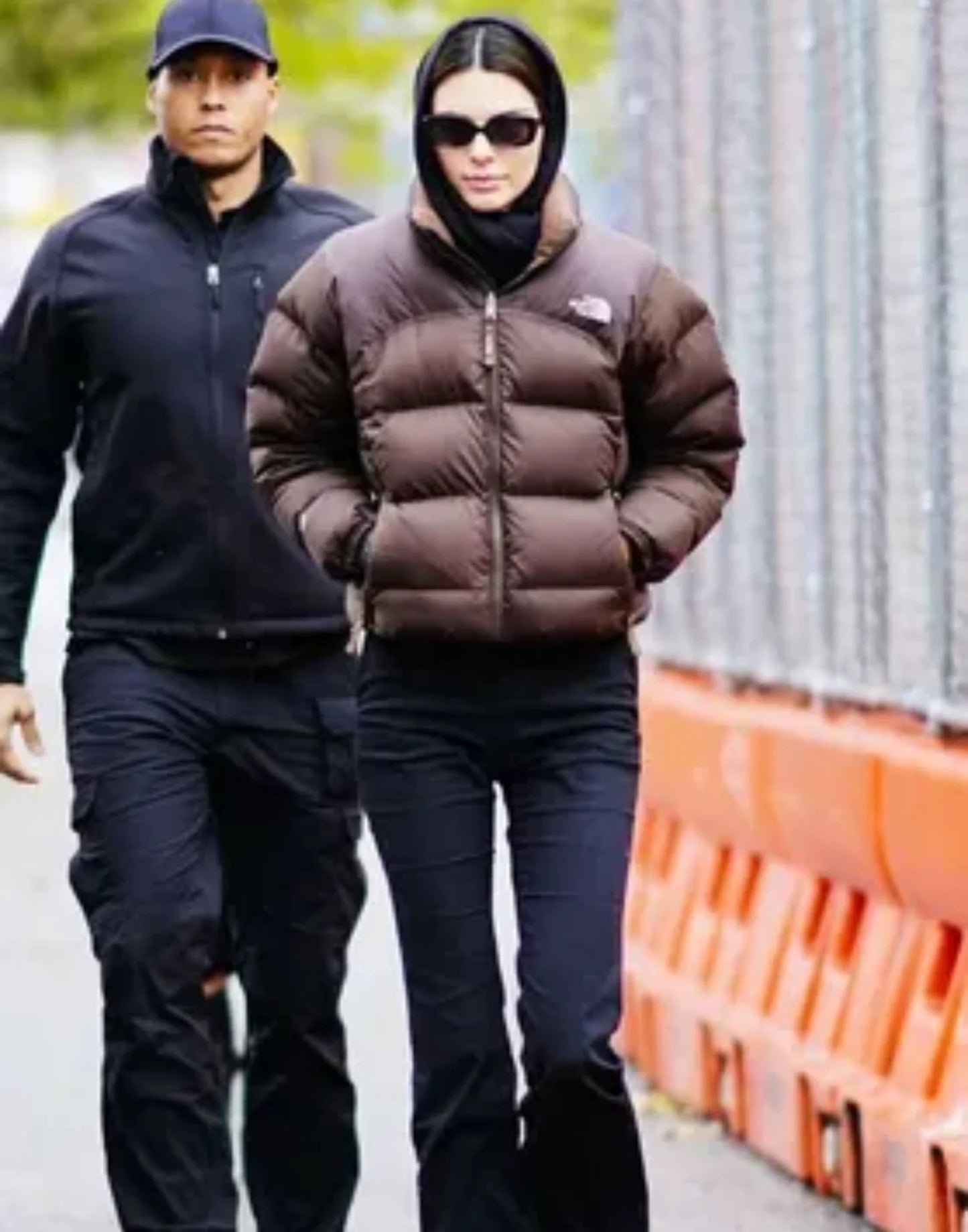 Kendall Jenner North Face Brown Jacket