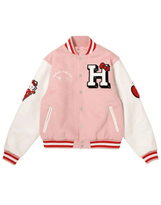 Hello Kitty Apples H Letterman Jacket