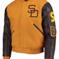 San Diego Padres Orange And Yellow Varsity Jacket