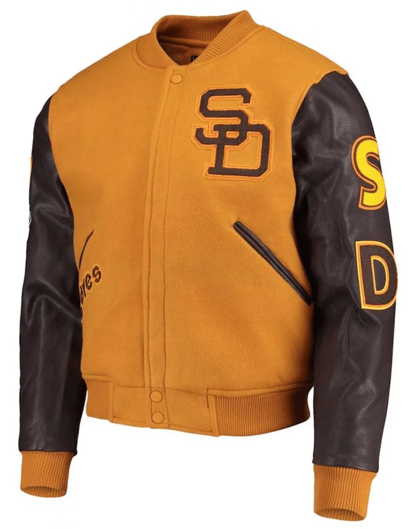 San Diego Padres Orange And Yellow Varsity Jacket