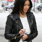 Kim Kardashian Biker Leather Jacket