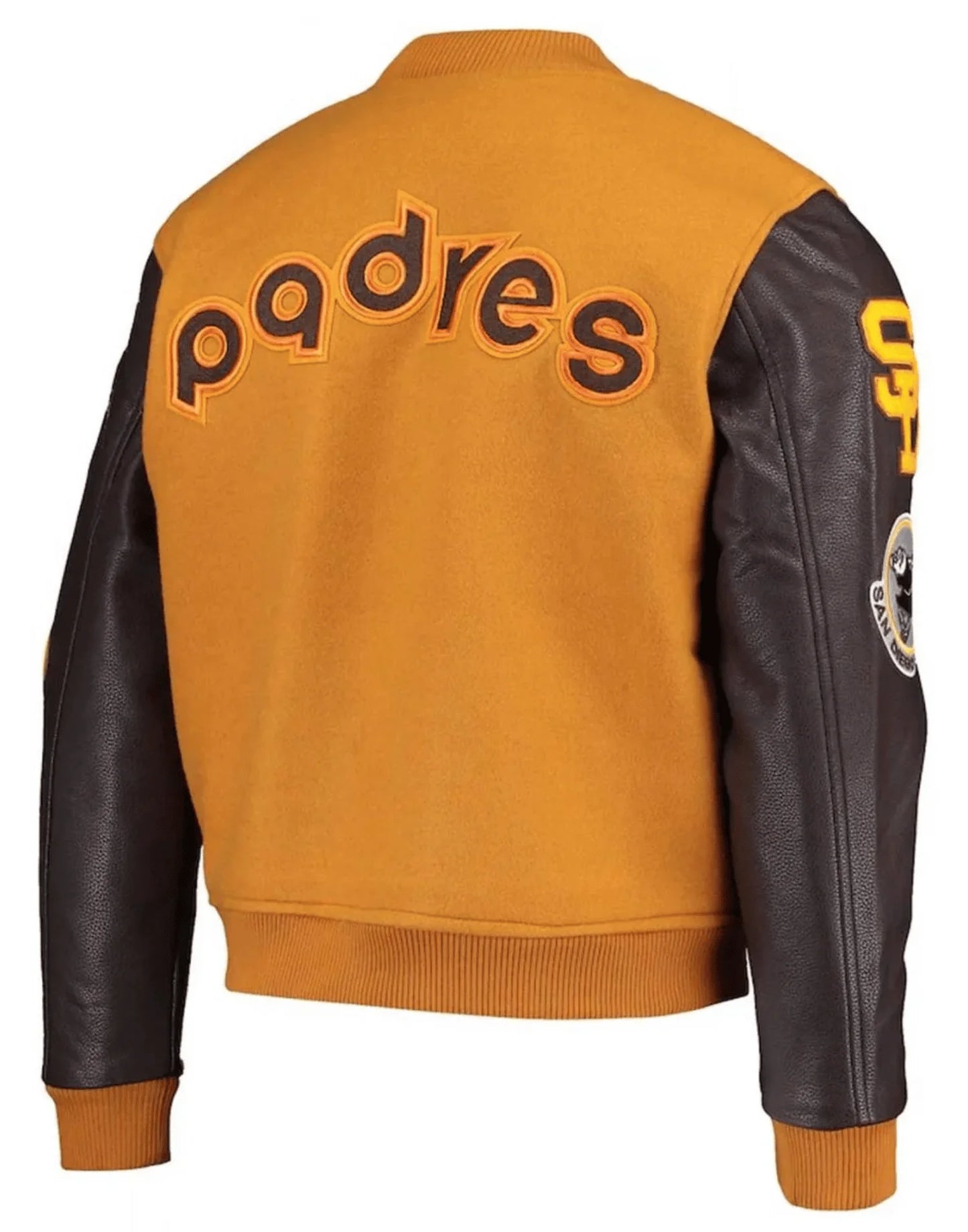 San Diego Padres Orange And Yellow Varsity Jacket