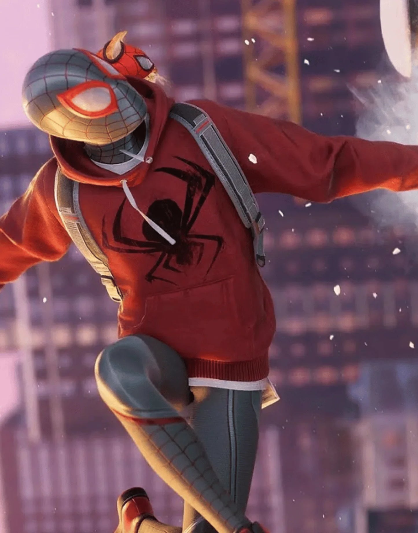 Bodega Cat Spider Miles Morales Red Hoodie