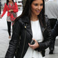 Kim Kardashian Biker Leather Jacket