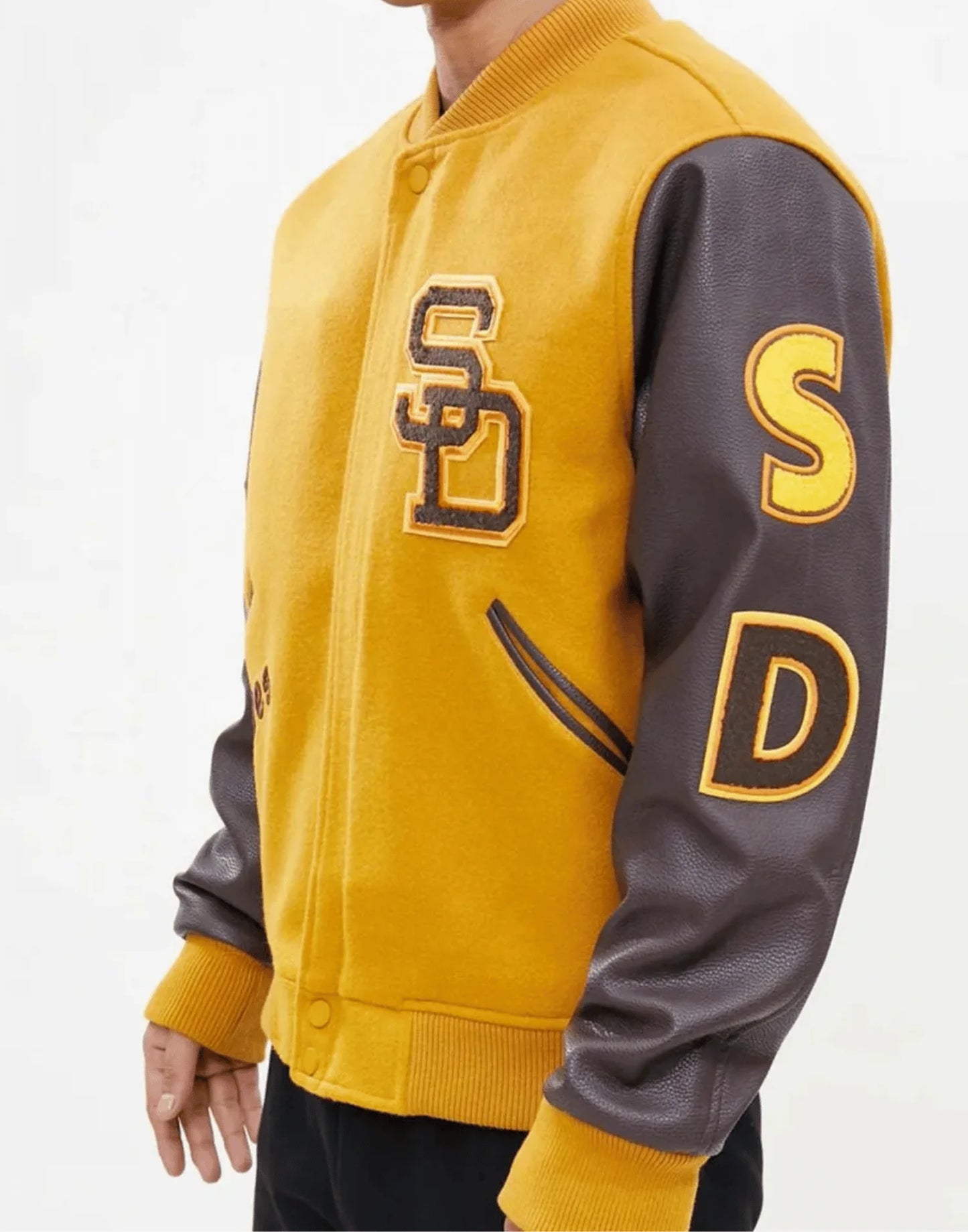 San Diego Padres Orange And Yellow Varsity Jacket