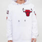 White Chicago Bulls Fleece Hoodie